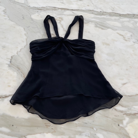 BCBG BLACK BACK TIE TOP SIZE SMALL - Picture 12 of 16